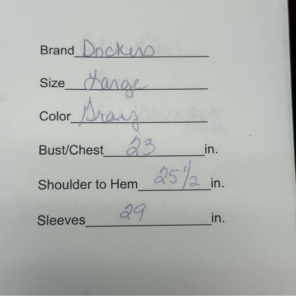 Dockers Men's Classic Fit Gray V-Neck Cotton Sweater Size L - Picture 7 of 7